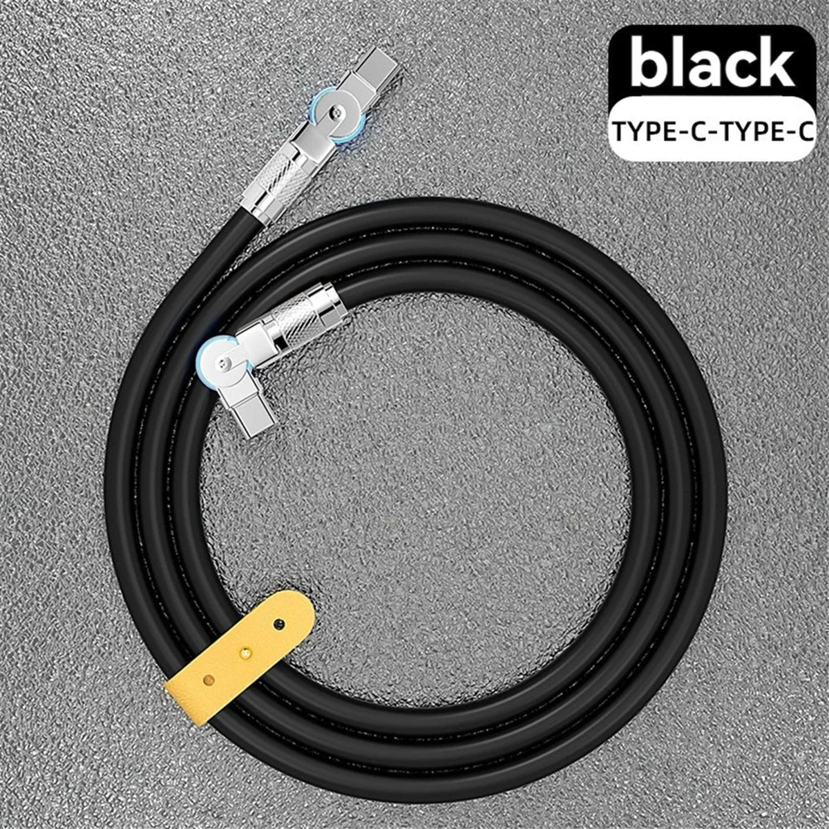 Type-C to Type-C 180° Swivel Double Elbow Data Cable 2m H71856