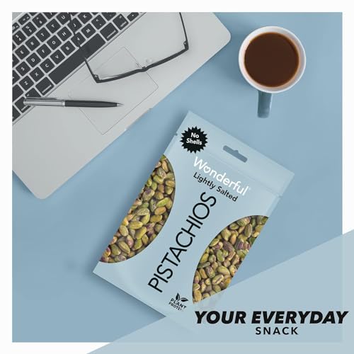 Roasted and Lightly Salted Pistachio No Shells, 12 Ounce Resealable Bag I260
