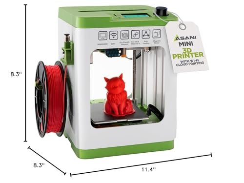Mini 3D Printer with Auto Leveling, 10M PLA Filament, and SD Card F8528