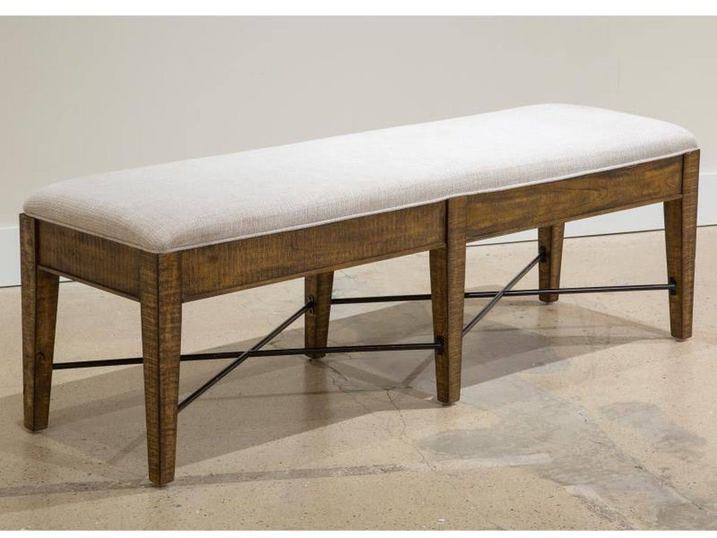 Toasted Nutmeg Upholstered Bench J5541