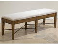 Toasted Nutmeg Upholstered Bench J5541