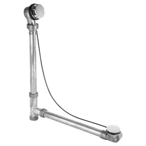 Brass Body Cable Operated Bath Waste and Overflow Drain W358