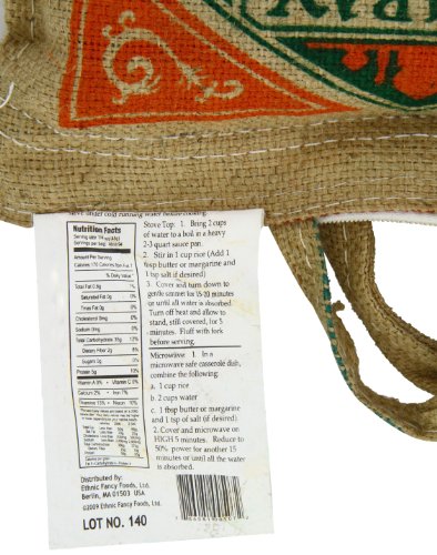 Basmati Brown Rice - 10 pound bag V614530
