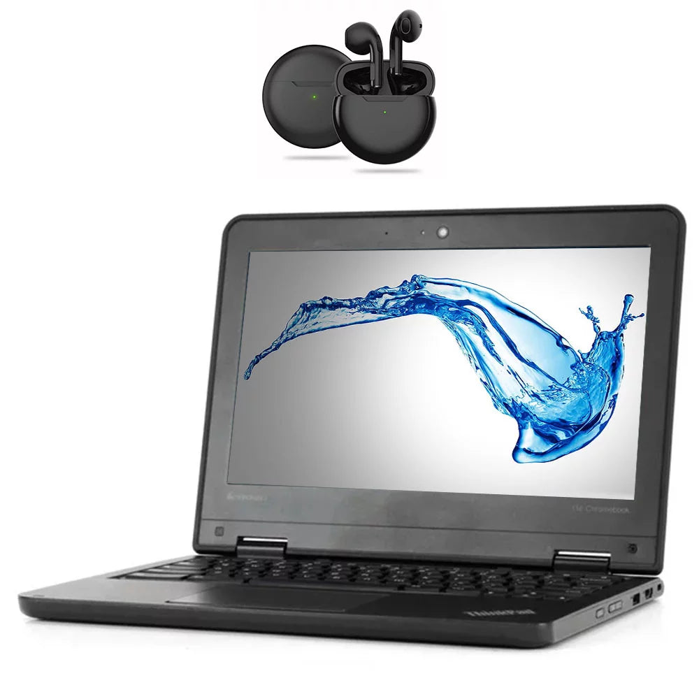 11.6" Intel Celeron 4GB RAM 16GB Storage Chromebook with Pro 6 Wireless Earbuds W479409