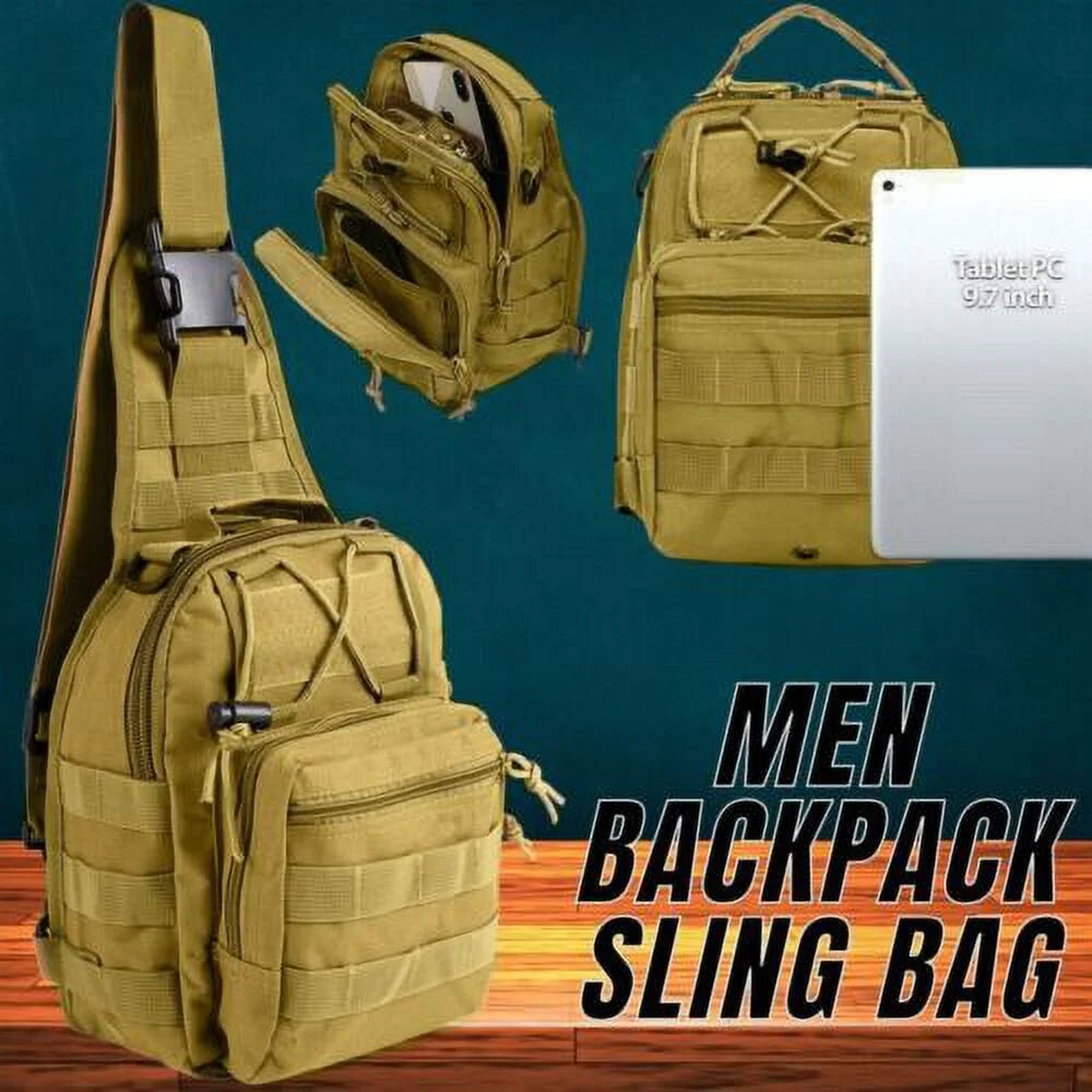 Waterproof Tactical Sling Chest Pack Shoulder Bag A628926