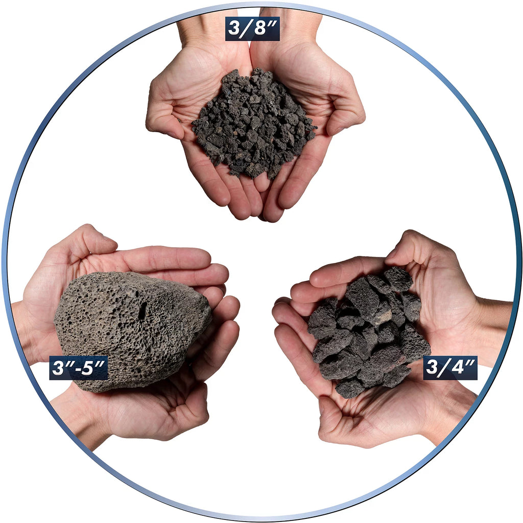10 Pounds 3/4" Volcanic Lava Rock Z8360