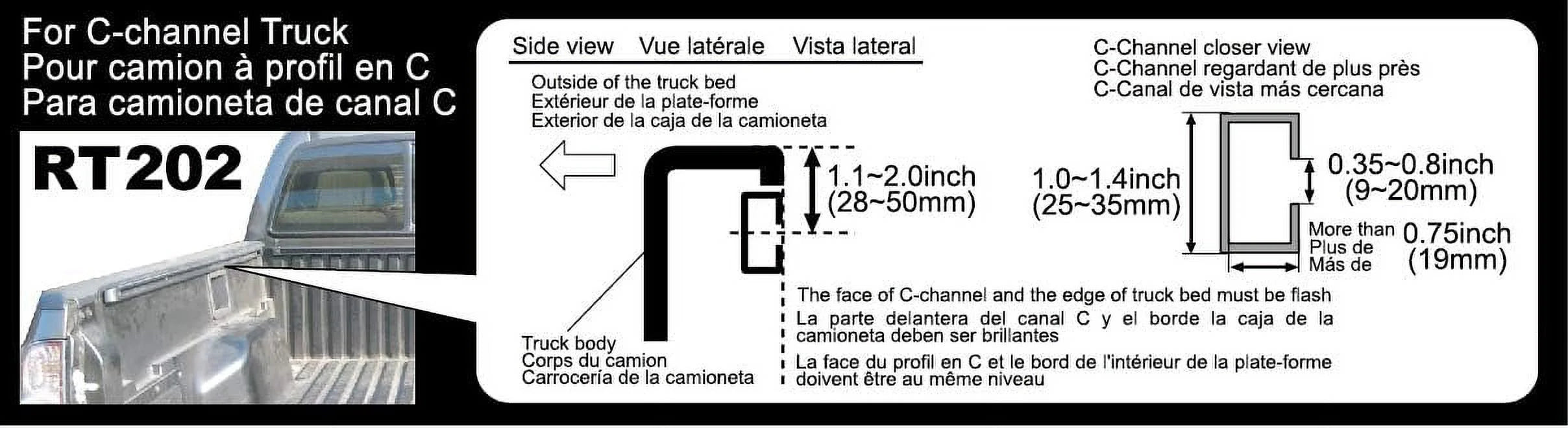 Truck Bed Bike Rack For Pickup Truck With C-Channel Track Systems S892880