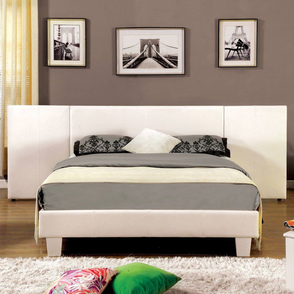 White Traditional Headboard Panels Set of 2 L693