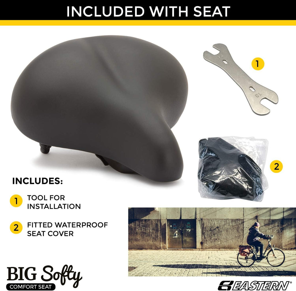 Large Wide Padded Bicycle Saddle Y842