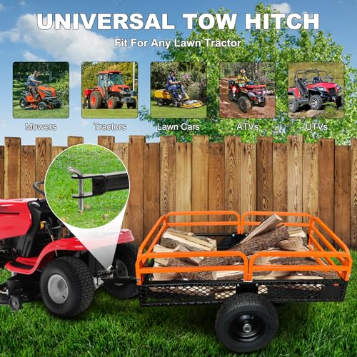 Heavy Duty Steel Utility Garden Cart with Removable Sides R612