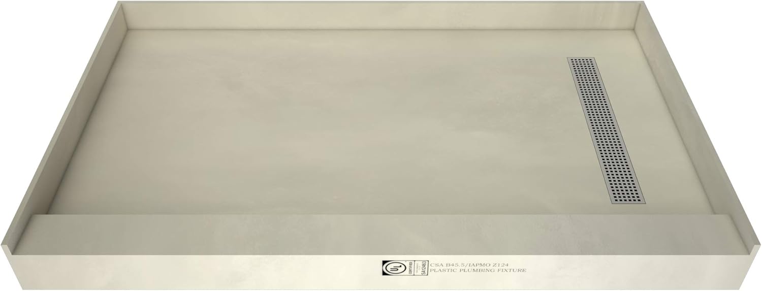Brushed Nickel Trench Shower Pan W80102
