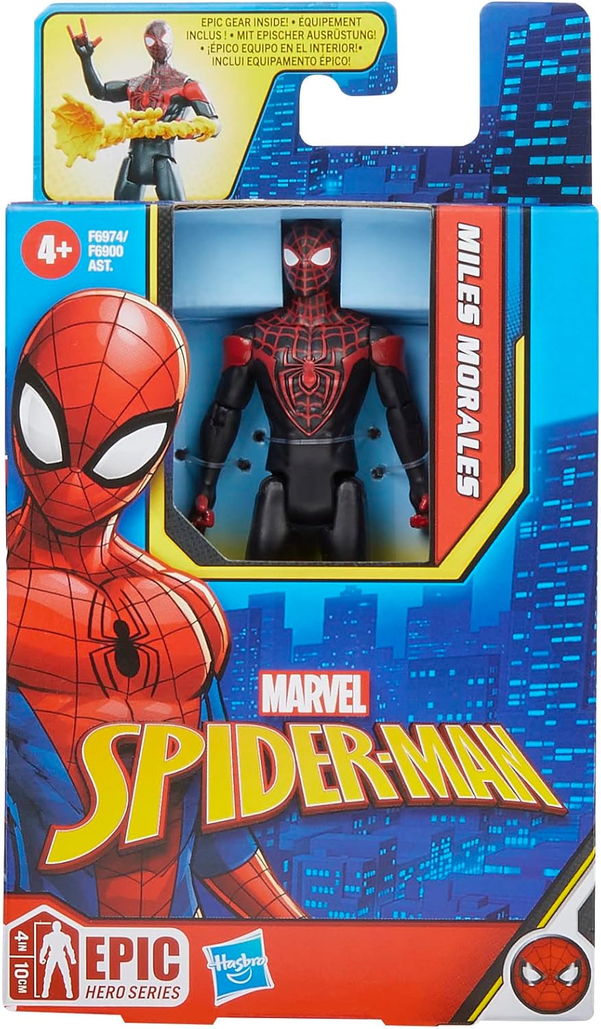 4-Inch Spider-Man Miles Morales Action Figure with Accessory T172