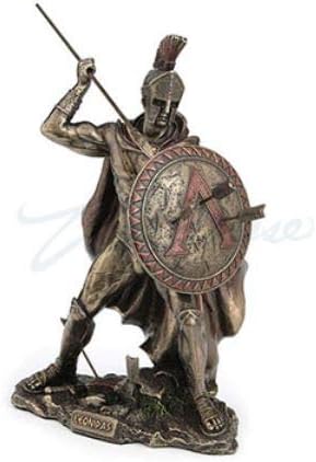 8.5 Tall Cold Cast Bronzed Resin Sculpture Statue O3806