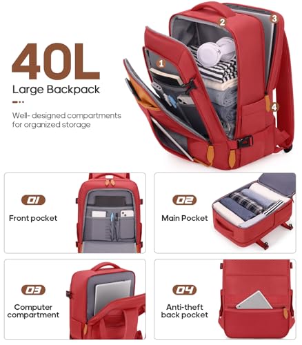 3 Piece PC Hardside Carry On Luggage Set with Spinner Wheels and TSA Lock J135444