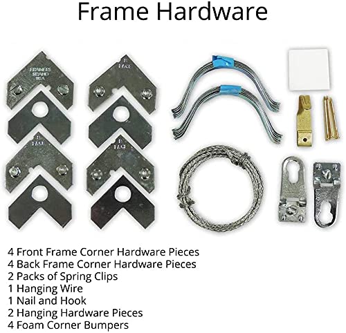 22 x 42 1/2 Satin Black Metal Frame J8124