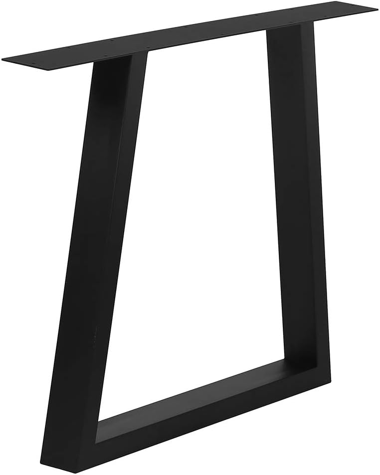 2 PCS Black Cast Iron Square Tube Table Legs X2328