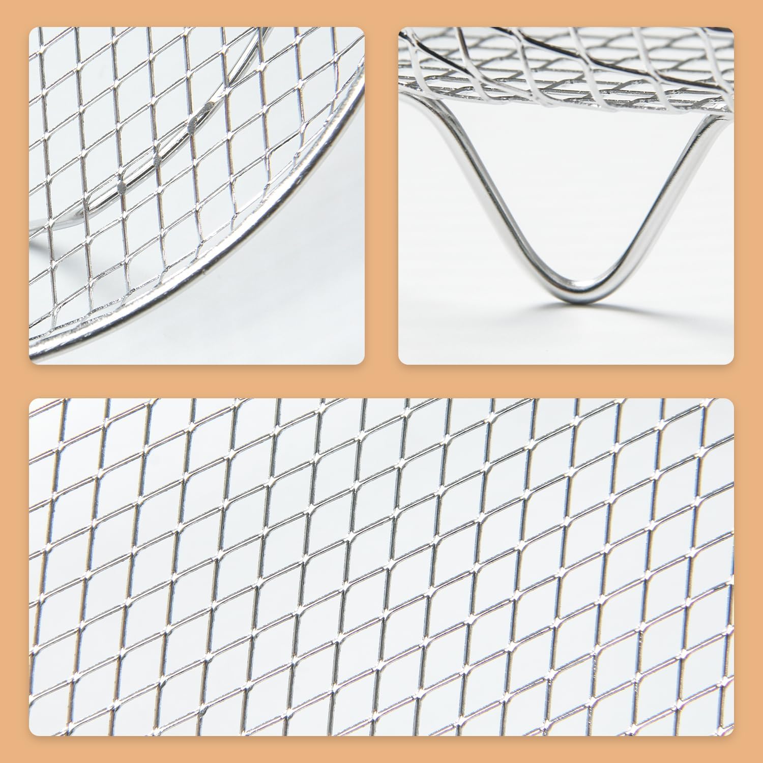 11Pcs Stainless Steel Air Fryer Racks B888