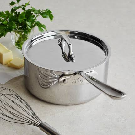 Stainless Steel Saucepan with Lid, 4 qt J7705