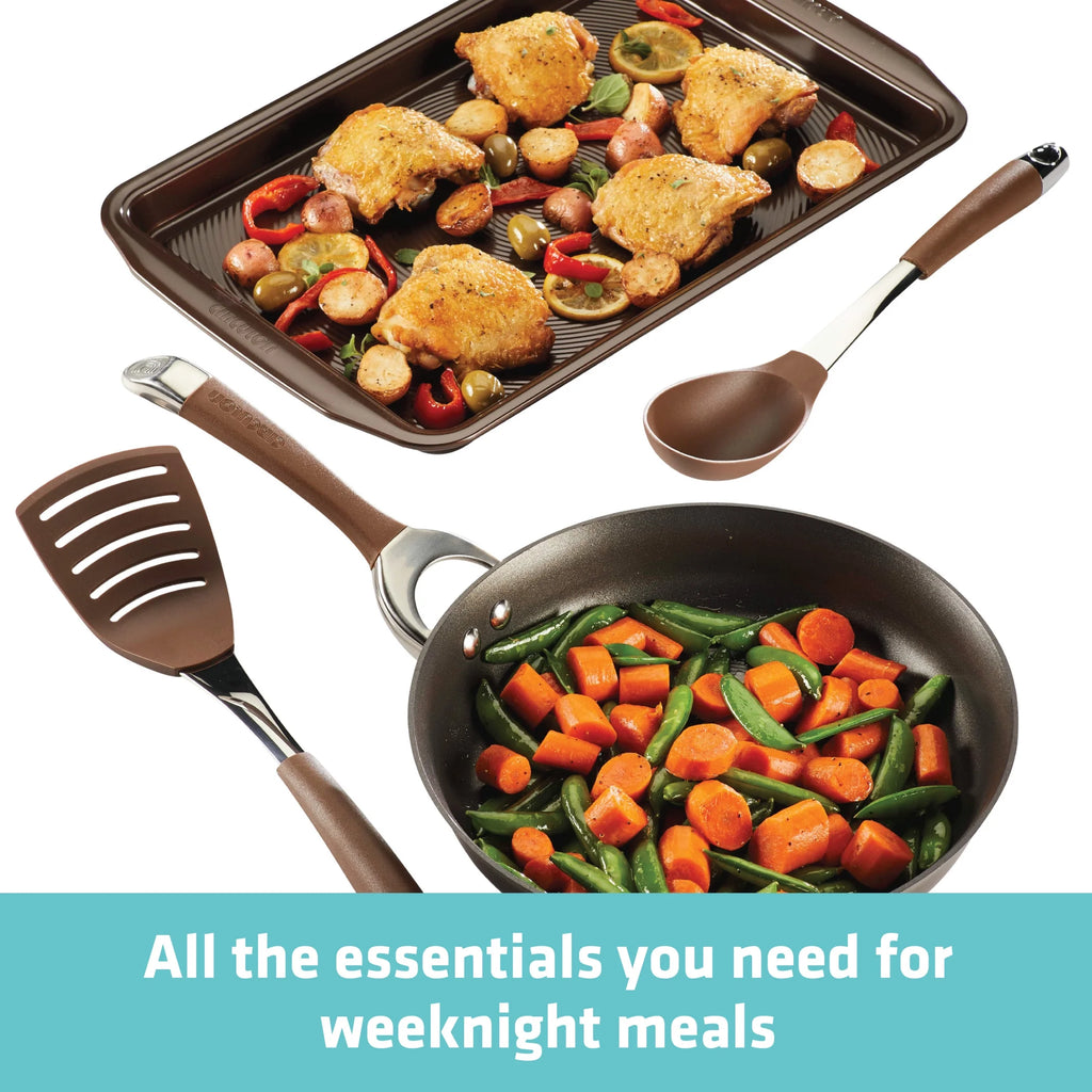 4 Piece Hard-anodized Nonstick Cookware Set L955