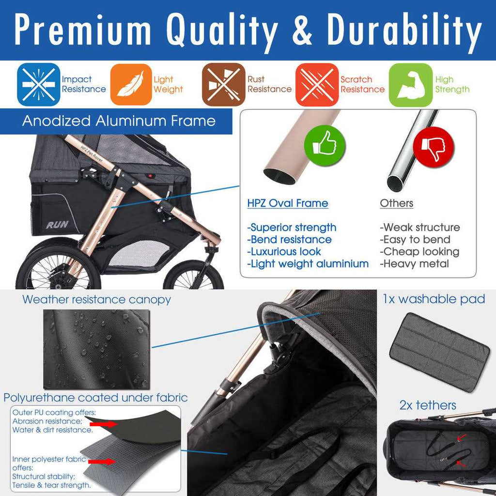 Pet Rover Run Jogging Stroller O68578