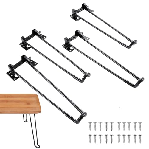 Black 16.5 inch Heavy Duty Metal Folding Table Legs with Mounting Screw G130782