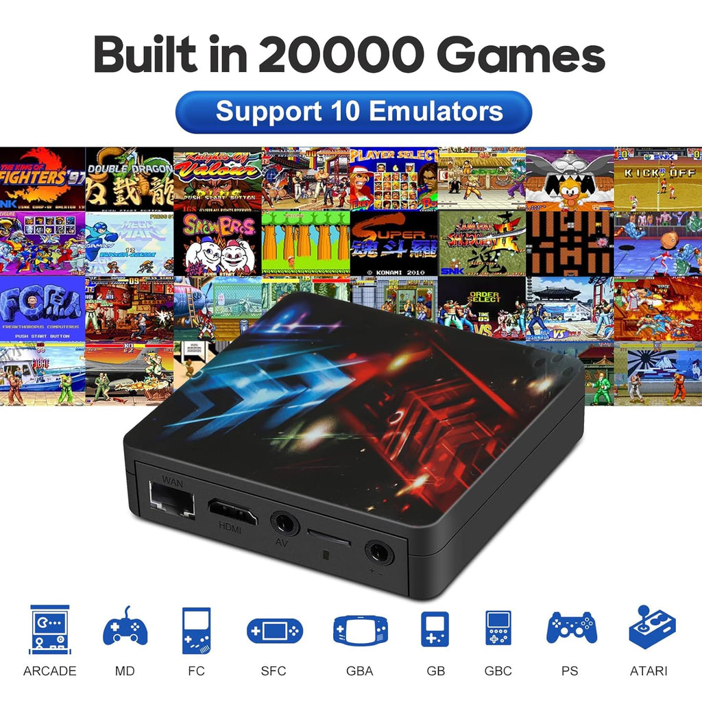 Arcade Game Box, Retro Game Console with over 20,000 classic games, 4K HD Output I9275