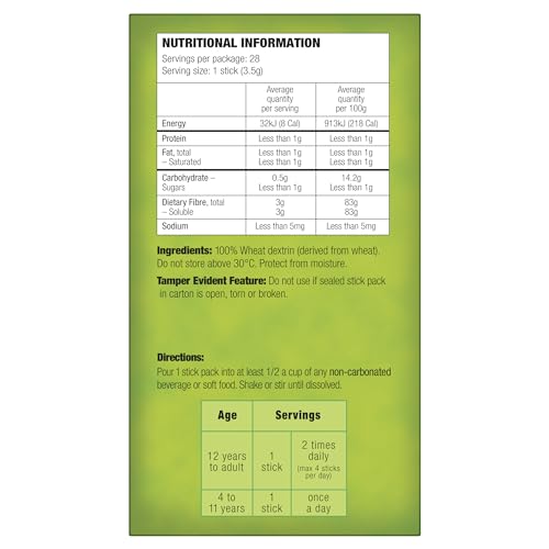 Natural Fibre Supplement Stick 28 Pack I448951
