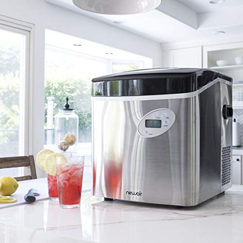 Portable Ice Maker 50 lb. Daily Compact Countertop Stainless Steel Z79254