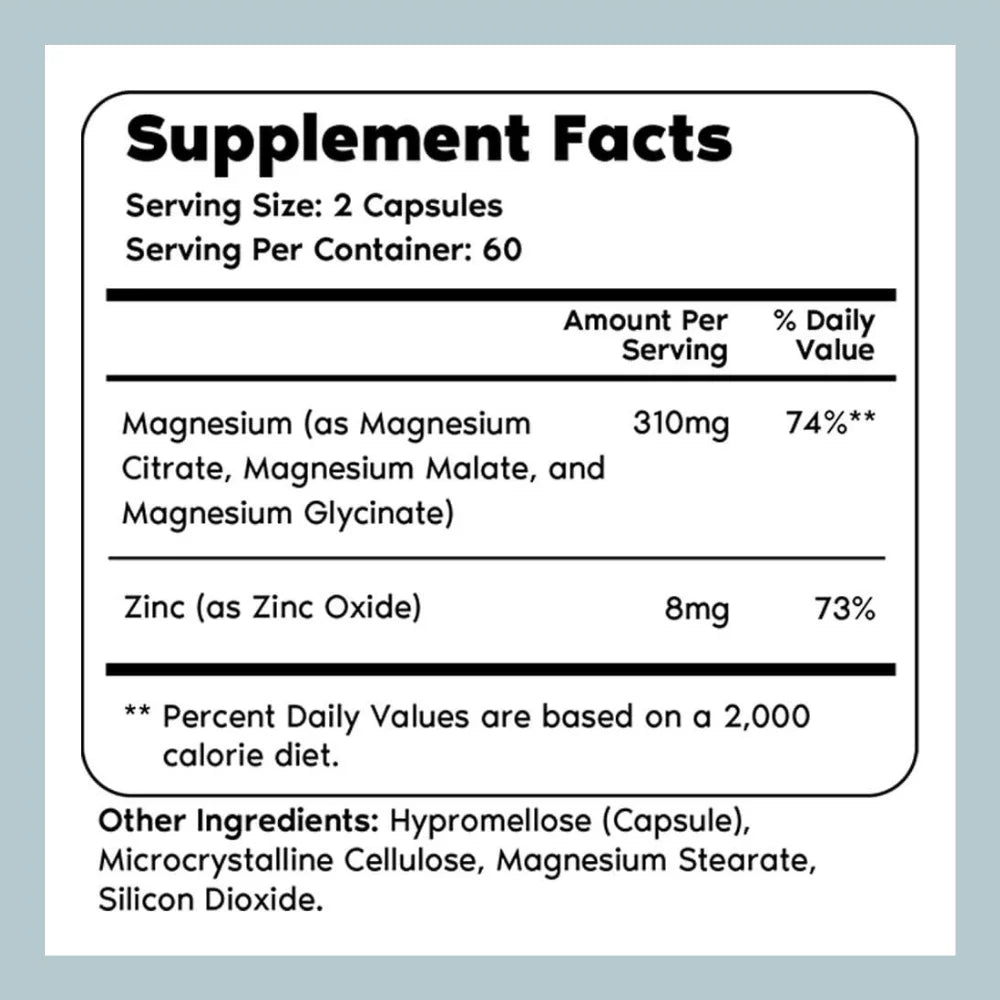 310 mg Magnesium 120 Capsules A53600