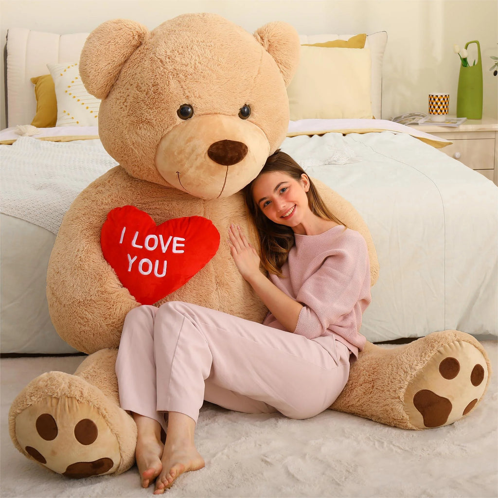 Brown Giant Teddy Bear 6ft Stuffed Animal Jumbo Human Size Teddy Bear C7462