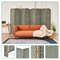 5.7ft Grey Wood Room Divider 8 Panels J874357