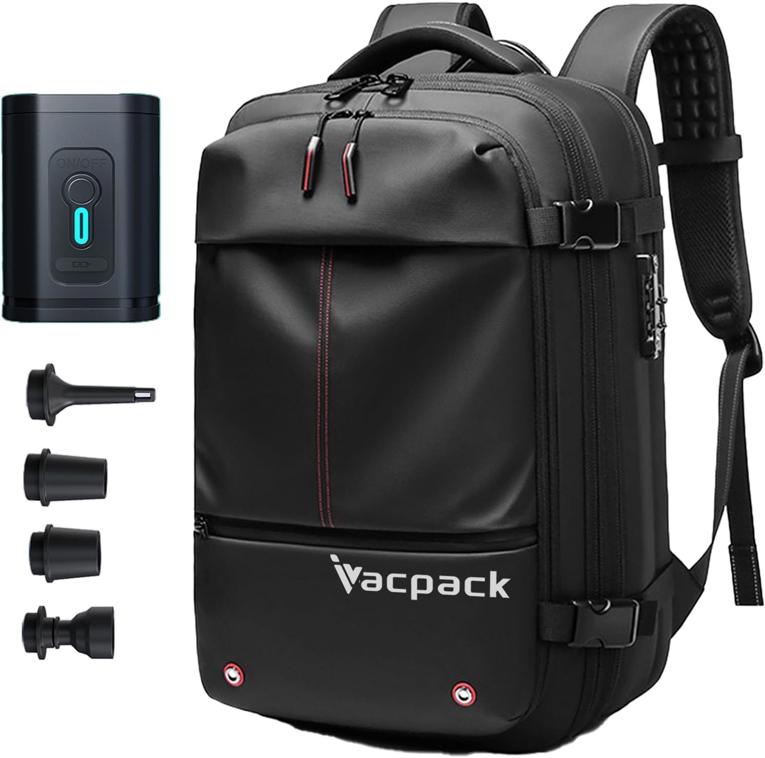 Large Capacity Vacuum Compression Travel Backpack, Waterproof, Expandable to 60L N17616