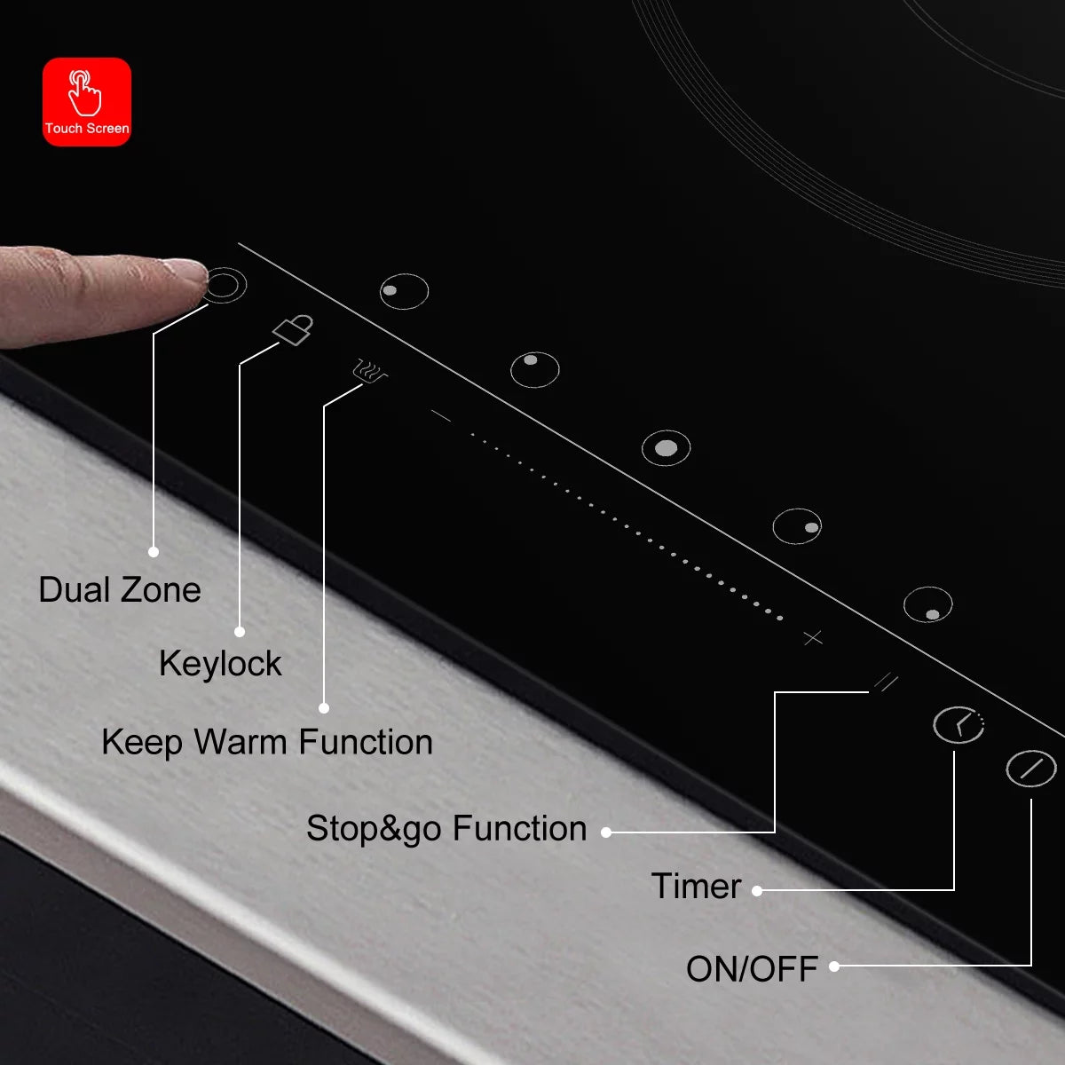 Black Electric Cooktop C270