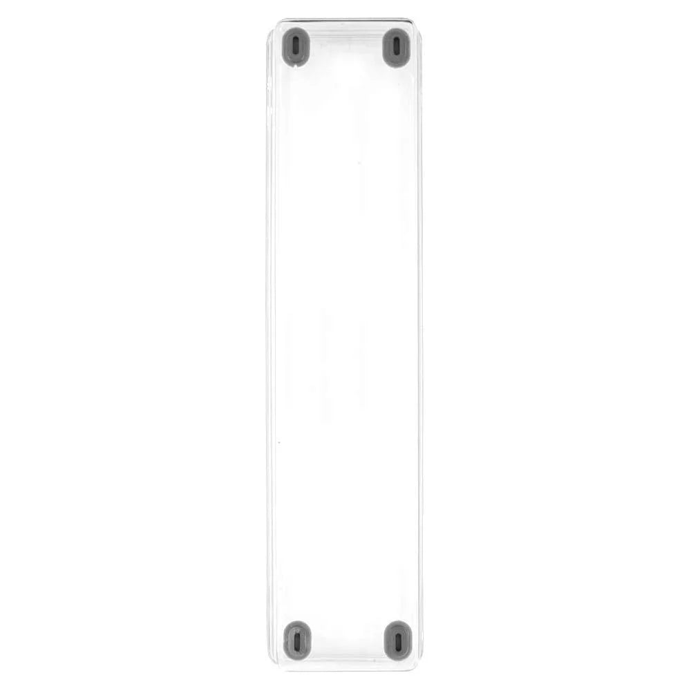 Clear Plastic Drawer Organizer Tray, 13 x 3 Inches, Non Slip Base R705