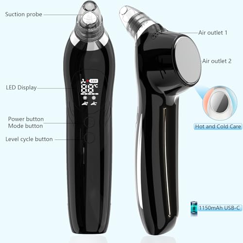 Blackhead Remover Vacuum Face Suction Pore Cleaner with 5 Probes P4135