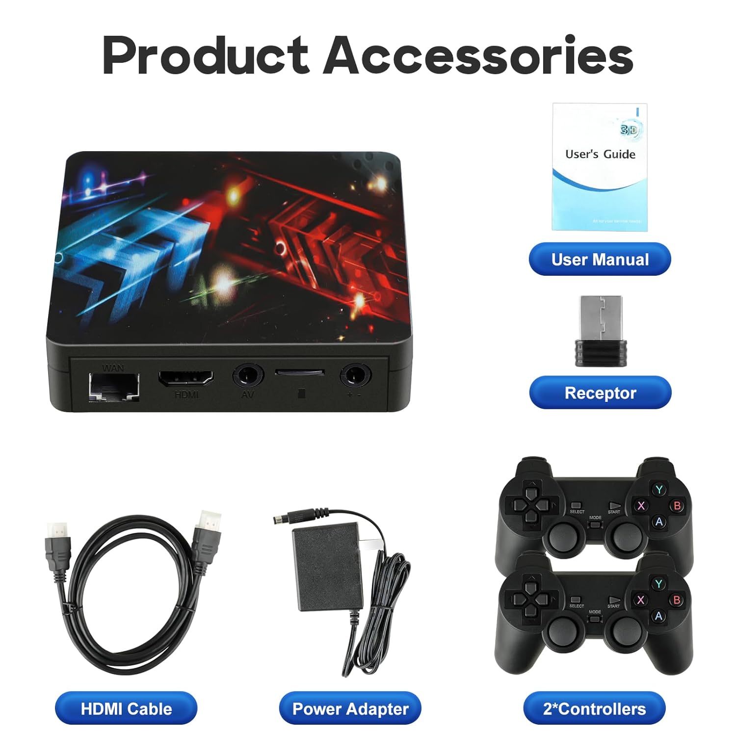 Arcade Game Box, Retro Game Console with over 20,000 classic games, 4K HD Output I9275
