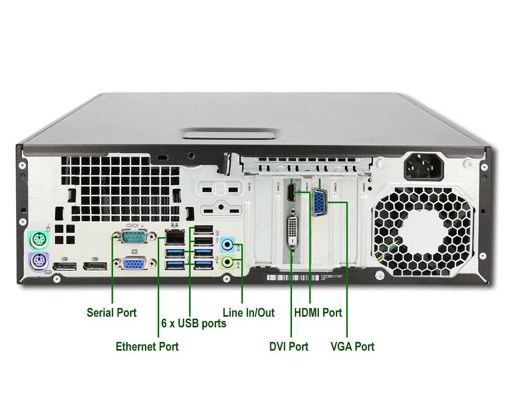 Restored HP Desktop PC Intel G4400 3.3GHz Processor 16GB Ram 500GB HDD 20 inch LCD AMD Radeon RX 550 DDR5 Windows 10 V2400