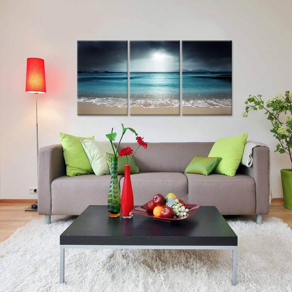 Blue Sea Canvas Wall Art H390