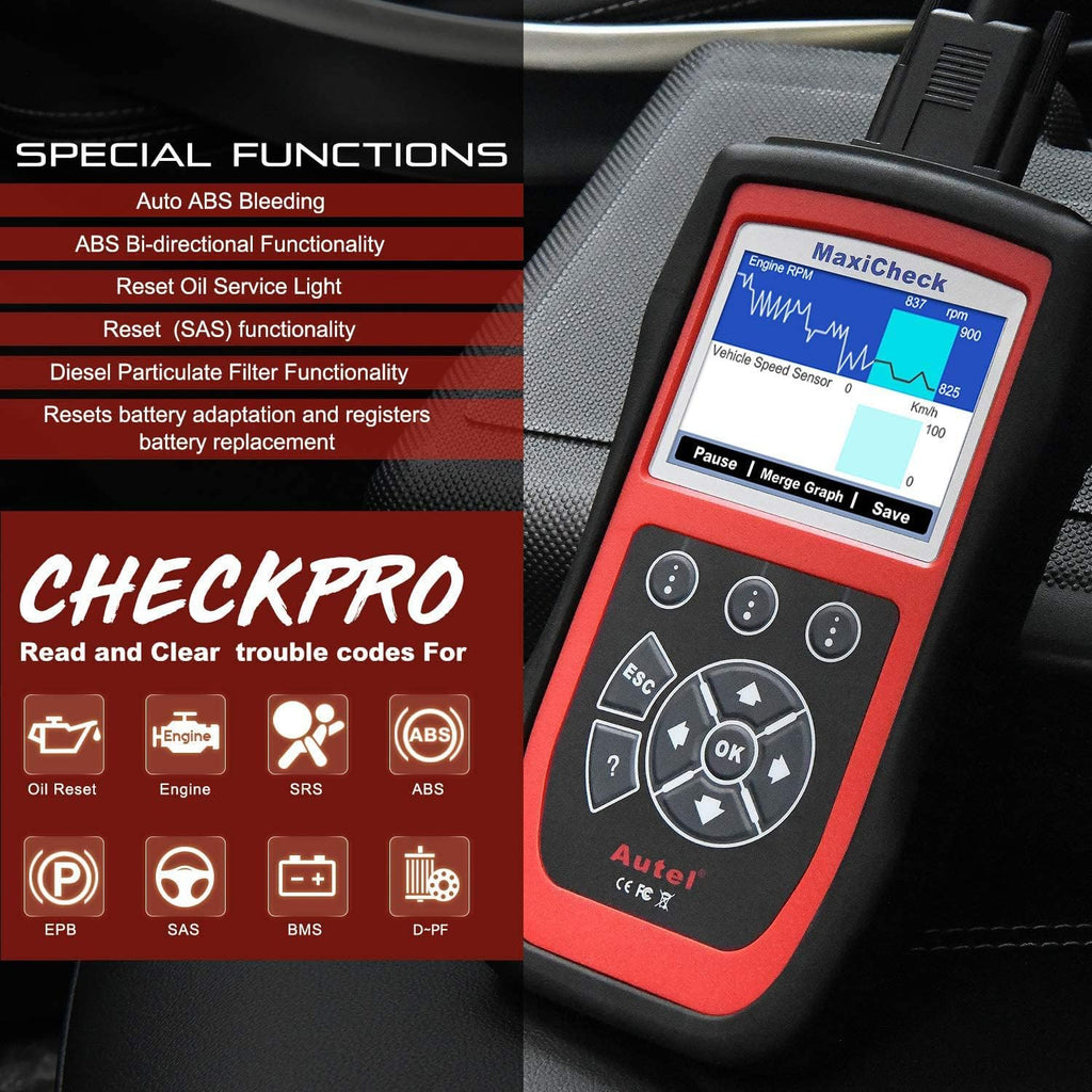 Auto Bleed Scan Tool for ABS Brake Bleeding, OBD2 ABS SRS Diagnostic Scanner Z970