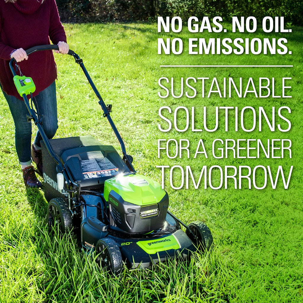 40V 20 Brushless Push Lawn Mower with 4.0 Ah Battery & Quick Charger V274871
