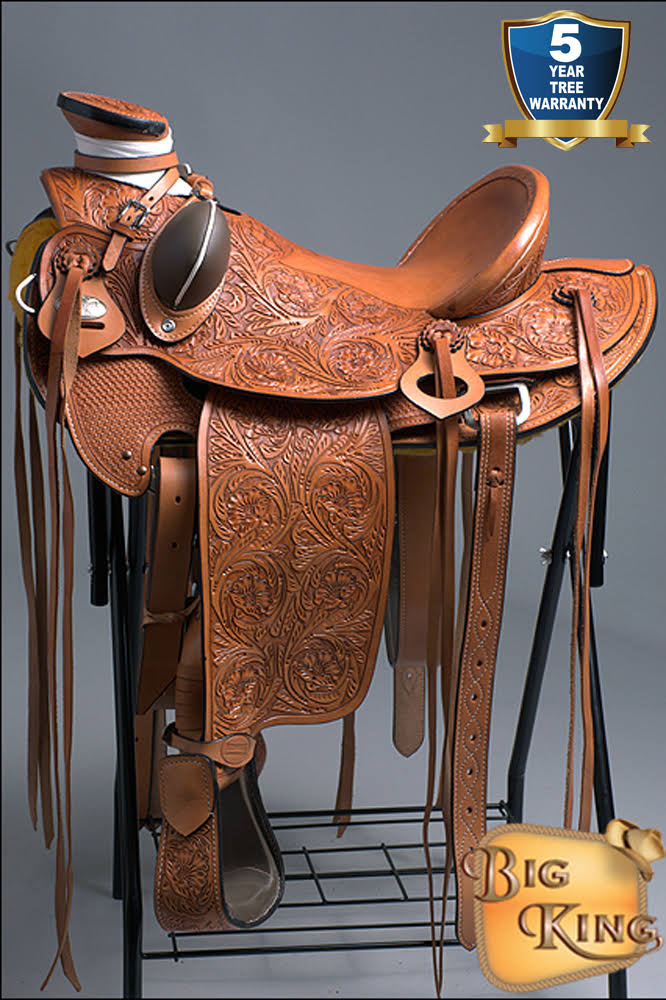16 in Western Horse Wade Saddle Leather C594