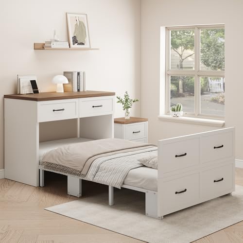 Twin Size Murphy Bed with Mattress Included M45131