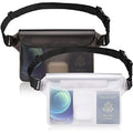 Black+White 2Pack Waterproof Pouch with Waist Strap J2188