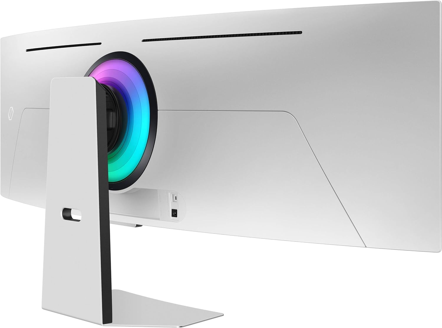 49" Curved OLED Gaming Monitor, Dual QHD, 240Hz, 0.03ms GTG, HDR10+, AMD FreeSync Premium Pro, Silver O879624