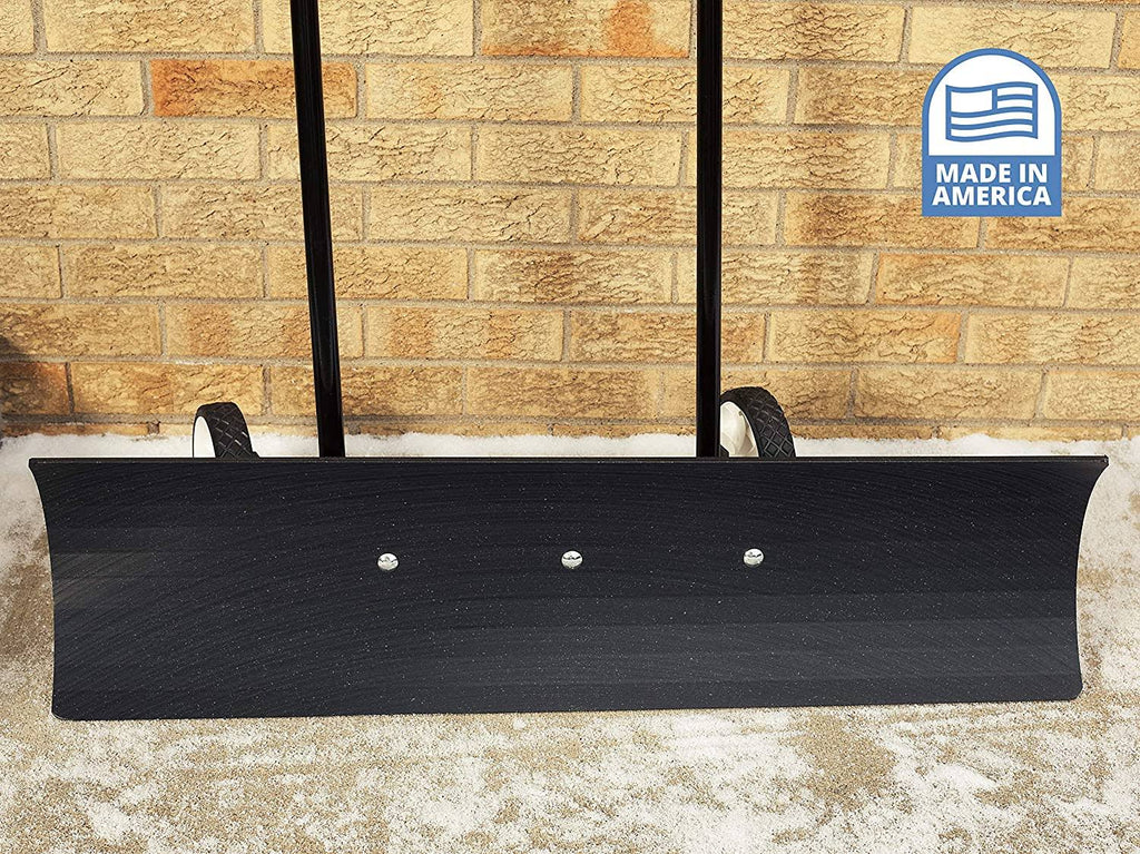 36-Inch Heavy Duty Bi-Directional Wheeled Snow Pusher E814589
