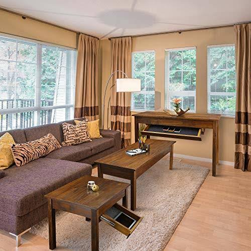Brown End Table with Concealed Drawer M764465
