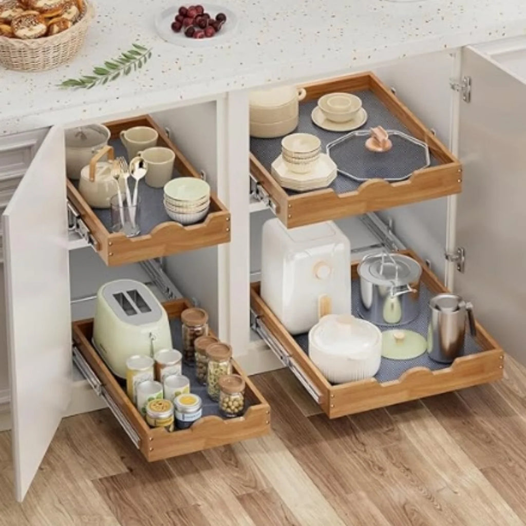 20W x 21D Slide Out Wood Drawer Shelf I98605