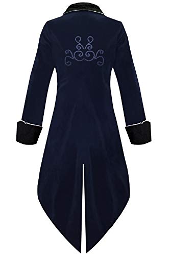 Medieval Steampunk Tailcoat Halloween Costumes Jacket S815