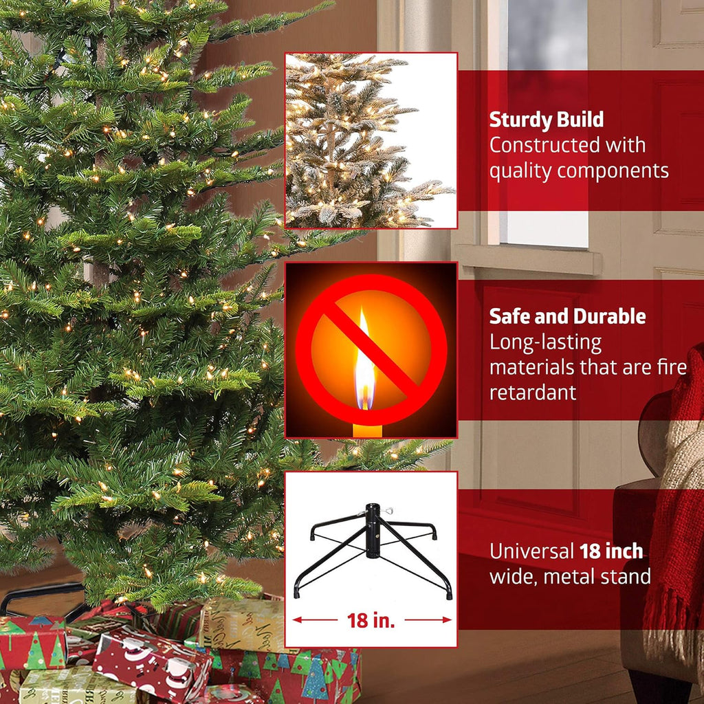 7.5' Pre Lit Artificial Christmas Tree with Clear Incandescent Lights I96381