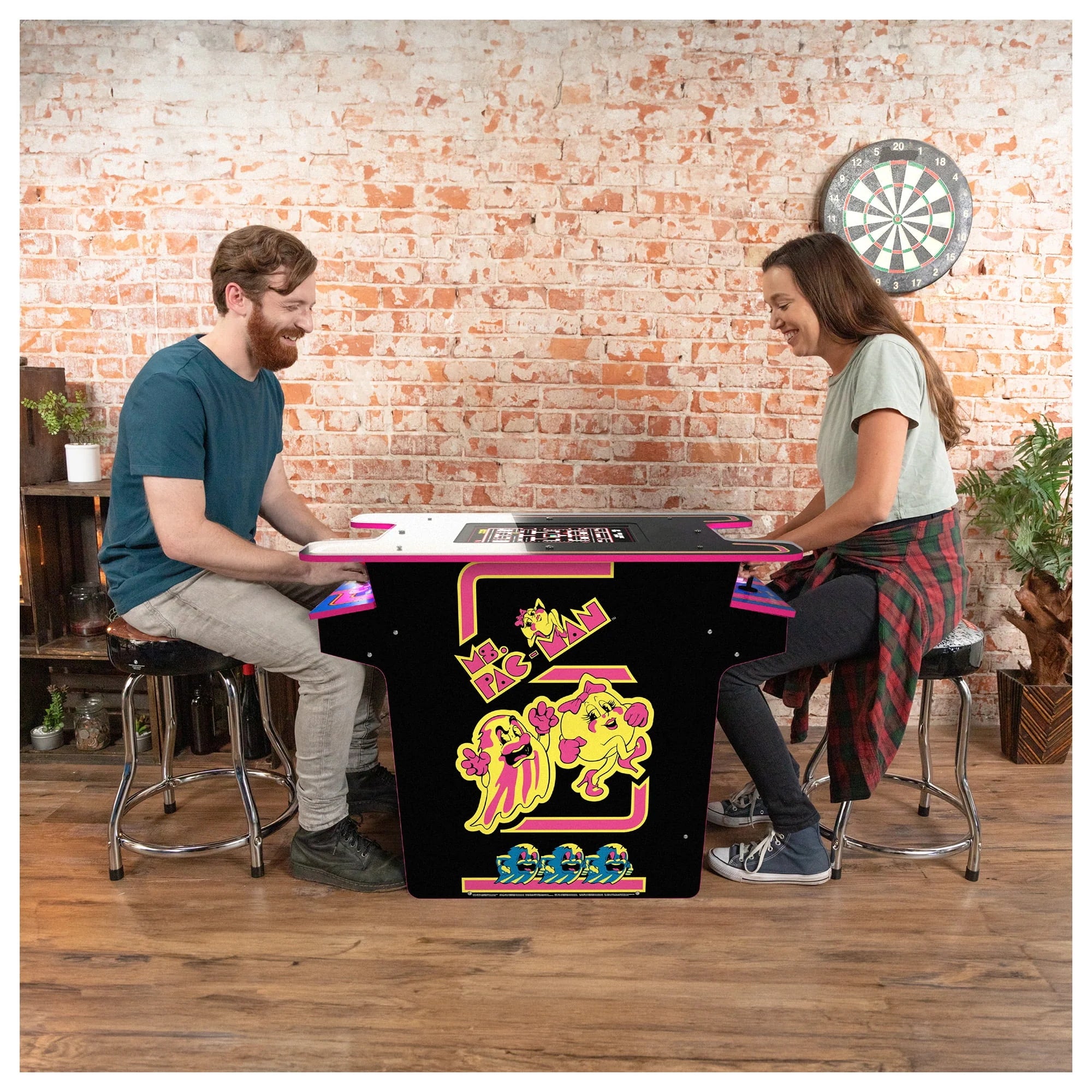 Black Head-to-Head Arcade Table with 12 Games F21811